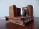 Vtg.  Modernist Walnut Lucite Table Lamp Mcm Schindler Eames Mid Century Modern Mid-Century Modernism photo 1