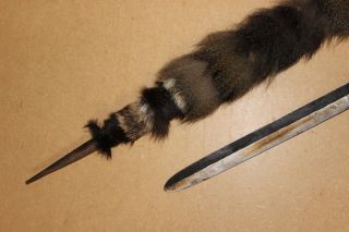 Rwanda Old African Sword With Scabbard Tutsi Ancien Couteau Africa Afrika Epée photo