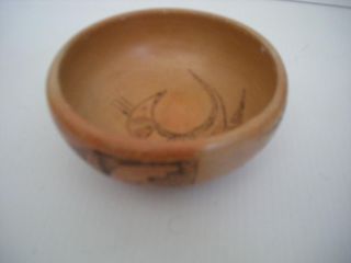 Vintage Hopi Pueblo Indian Pottery Food Bowl - Pictorial Center - photo
