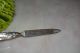 Art Nouveau.  800 Silver Embossed Floral Nail File Art Nouveau photo 3