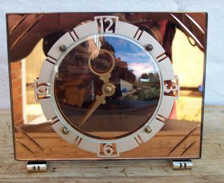 Smiths Art Deco Clock With Mirrored Dial photo