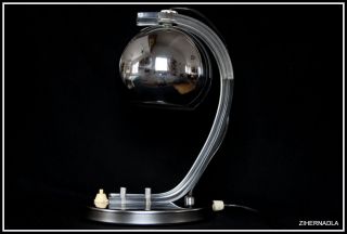 Harvey Guzzini Desk Vintage Lamp Mid Century Space Age Modern Design Eyeball photo