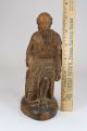 Antique Vintage Carved Wood Wooden Man Figurine Figure Statuette 1900 - 1940 Carved Figures photo 1