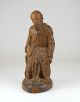 Antique Vintage Carved Wood Wooden Man Figurine Figure Statuette 1900 - 1940 Carved Figures photo 2