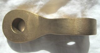 Vintage Solid Brass Two - Eye 4 