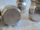Antique Old 1920s Webster Sterling Silver Mini Individual Salt Pepper Shakers Salt & Pepper Shakers photo 2