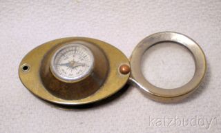 Vintage Occupied Japan Compass Magnifying Glass 14 photo