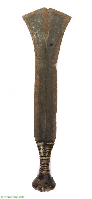 Kuba Forged Iron Knife Currency Congo African Art Was $75 photo