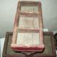 Rare Antique Primitive Wood Farrier Blacksmith Tool Nail Caddy Box Primitives photo 2