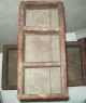 Rare Antique Primitive Wood Farrier Blacksmith Tool Nail Caddy Box Primitives photo 3