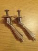 2 Classic Chrome Droplet Antique Handles For Vintage Drawers Or Cupboards Door Knobs & Handles photo 2