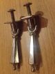 2 Classic Chrome Droplet Antique Handles For Vintage Drawers Or Cupboards Door Knobs & Handles photo 5