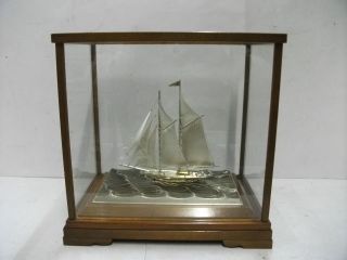 The Sailboat Of Silver985 Of The Most Wonderful Japan.  2masts.  Takehiko ' S Work. photo