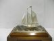 The Sailboat Of Silver985 Of The Most Wonderful Japan.  2masts.  Takehiko ' S Work. Other Antique Sterling Silver photo 1
