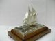 The Sailboat Of Silver985 Of The Most Wonderful Japan.  2masts.  Takehiko ' S Work. Other Antique Sterling Silver photo 2