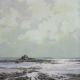Vintage Richard Schlecht Impressionist Maine Lighthouse Seascape Oil Painting Other Maritime Antiques photo 2