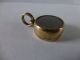 Antique 9ct Gold Mourning Hair Locket & Compass Mourning Jewellery Other Antique Science Equip photo 1