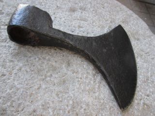 Antique Rare Rustic Forged Steel Large Weapon Ax Old Axe Good Blade Old Warrior photo