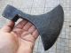 Antique Rare Rustic Forged Steel Large Weapon Ax Old Axe Good Blade Old Warrior Primitives photo 2