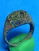 Bronze Ring With Decorated Lion,  Roman/ Celtic Roman photo 1