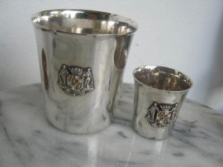 S.  Kirk And Son Sterling 925 Julep Cup,  Matching Shot Glass 283a 254 146gr photo