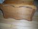 Vintage Hinged Wooden Child ' S Doll Trunk Chest / Bench.  Hand Made Circa 1990 ' S 1900-1950 photo 3