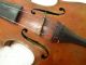 Antique Full Size 4/4 Scale Paolo Maggini German Copy Violin W/coffin Case & Bow String photo 9