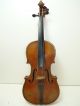 Antique Full Size 4/4 Scale Paolo Maggini German Copy Violin W/coffin Case & Bow String photo 2