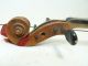 Antique Full Size 4/4 Scale Paolo Maggini German Copy Violin W/coffin Case & Bow String photo 6
