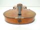 Antique Full Size 4/4 Scale Paolo Maggini German Copy Violin W/coffin Case & Bow String photo 7