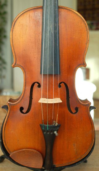 Antique Handmade German 4/4 Fullsize Violin - Label Antonius Stradiuarius photo