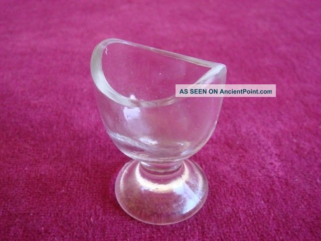 Old Vintage Glass Glass Wash Eye Cup Other Medical Antiques photo