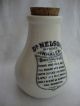 A Ceramic Vintage Dr.  Nelsons Improved Inhaler Stoneware Bottle 14cm Other Antique Science, Medical photo 6