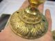Old Metal Towel Rail Holder Brackets Tea Hand Gilt Base Vintage Retro Gold - Brass Hooks & Brackets photo 5