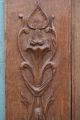 Pair: Antique Wooden Oak Panels With Leaves,  Fruits & Other Carvings Other Antique Woodenware photo 2