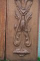 Pair: Antique Wooden Oak Panels With Leaves,  Fruits & Other Carvings Other Antique Woodenware photo 5