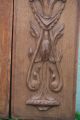 Pair: Antique Wooden Oak Panels With Leaves,  Fruits & Other Carvings Other Antique Woodenware photo 5