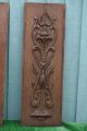 Pair: Antique Wooden Oak Panels With Leaves,  Fruits & Other Carvings Other Antique Woodenware photo 6