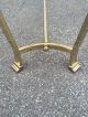 Vintage Mid Century Modern Hollywood Regency Brass Glass Sofa Console Table Post-1950 photo 7