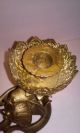 Rare Antique Brass Cobra Candlestick Holder Meditation Gong Bell Buddhist Zen Other Asian Antiques photo 7