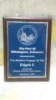 Nautical Vintage  The Port Of Wilmington Delware Edyt L  Eccentric Shield S082 Plaques & Signs photo 1