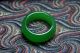 Natural Green Jade Hand Carved Jade Ring Rings photo 1