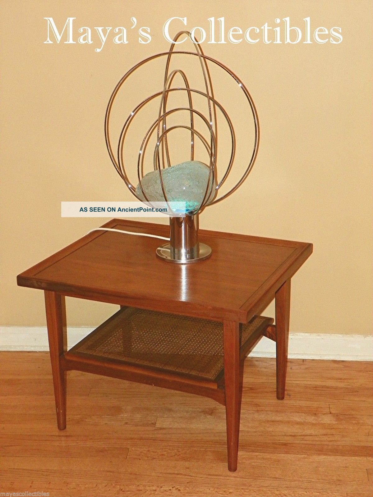 Mid Century Brown Coffee Table Drexel Declaration Ser Kipp Stewart Teak Cane Mid-Century Modernism photo