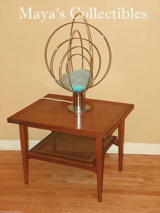 Mid Century Brown Coffee Table Drexel Declaration Ser Kipp Stewart Teak Cane photo