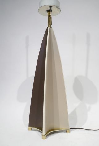 Gerald Thurston Ceramic Fin Lamp For Lightolier 1950 ' S Modern photo