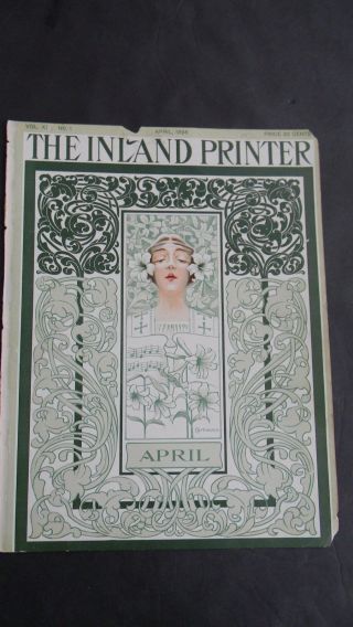 12 Antique Covers Of The Inland Printer - Art Nouveau Prints photo