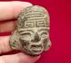 Terracotta Pottery Zapotec Idol Head - Clay Pre Columbian Mayan Olmec Artifacts The Americas photo 3