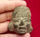 Terracotta Pottery Zapotec Idol Head - Clay Pre Columbian Mayan Olmec Artifacts The Americas photo 4