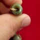 Pre Columbian Green Stone Quartz Necklace Beads Antique - Mayan Olmec Artifacts The Americas photo 2