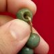 Pre Columbian Green Stone Quartz Necklace Beads Antique - Mayan Olmec Artifacts The Americas photo 4